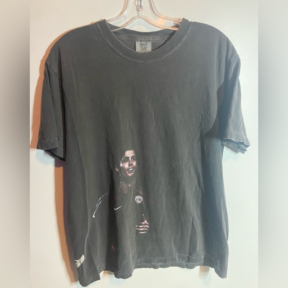 Comfort Colors Ronaldo Dark Gray Wash Graphic Tee